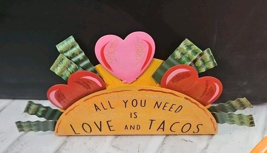 Taco Plates 6 + Cute Holder Fiesta Colors Make Taco Tuesdays More Fun! - Image 2 of 4