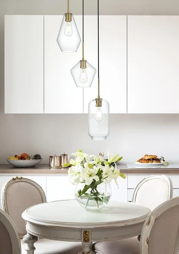 Elegant Lighting LD2268 Gene 3 Light 17"W Multi Light Pendant - Chrome - Picture 2 of 12