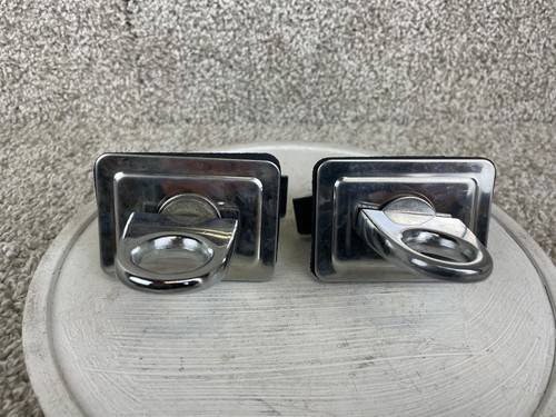 Lot of 2 Heavy Duty 3/8 Truck Trailer Toggle Anchors Point Stake Pocket Tie Down