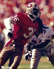 MERTON HANKS 8X10 SIGNED PHOTO FORTY NINERS 49ers FOOTBALL AUTOGRAPHED IN PERSON