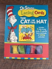 Dr. Seuss Lacing Cards: The Cat in the Hat a children's activity set