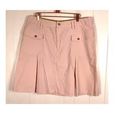 Athleta Pink Pleated Adjustable Waist Skirt Size 12