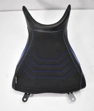 Wolfline Moto Motorcycle Seat Cover Replacement For Front Black/Blue XX-3360