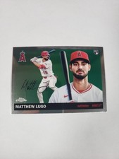 2025 Topps Chrome Platinum #362 Matthew Lugo Rookie Card Los Angeles Angels. rookie card picture
