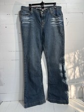 Tommy Hilfiger Women's Premium Denim Jeans Size 14 Flare Bottom