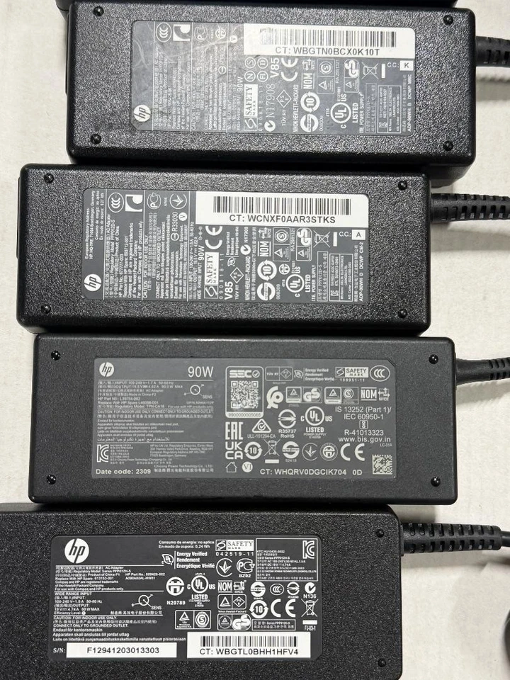 Lot of 8 Genuine HP Power AC Adapters (90W) Laptop Chargers 🪢 - Image 4 of 4