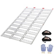 76x50" Tri-Fold Aluminum Truck Loading Ramp 1500 Lbs Heavy Duty ATV Ramp Pickup