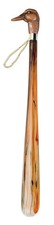 Mallard Head Shoe Horn with Long Spoon in Tortoise Shell Effect