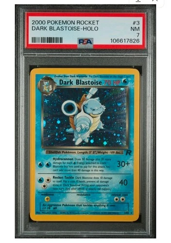 Pokémon TCG Dark Blastoise Holo Rare Card PSA 7 NM NM