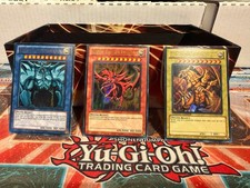 Yu-Gi-Oh! TCG Egyptian God Cards Set Obelisk, Ra, Slifer ULTRA RARE YGLD NM