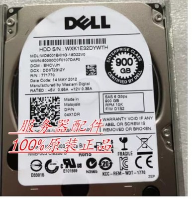1pcs Used   4X1DR RC34W 900G 10K SAS WD9001BKHG #hj