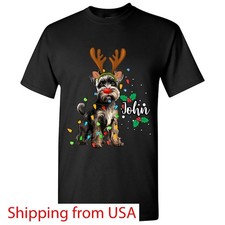 Custom Name Miniature Schnauzers Dog Christmas Sweatshirt, Funny Puppy Shirt,...
