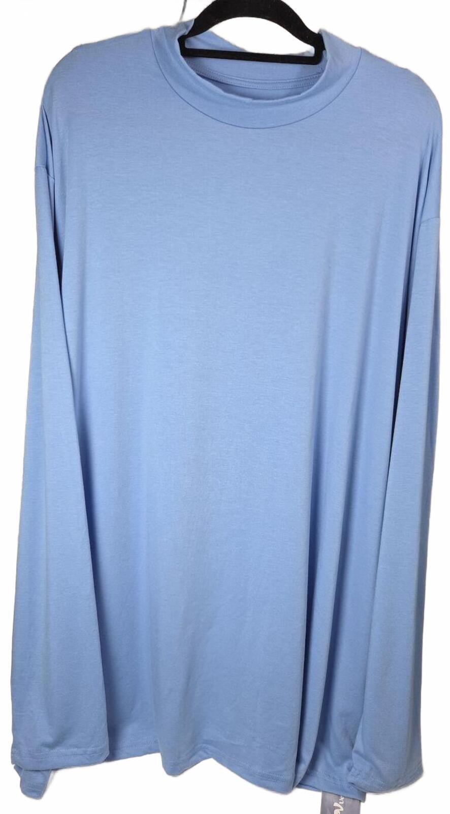 Velvelhall Light Blue Long Sleeve Shirt 4XL