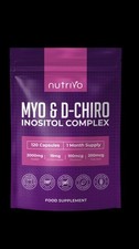 Myo Inositol & D Chiro Inositol - 120 Capsules |PCOS Supplement| Inositol 2000mg
