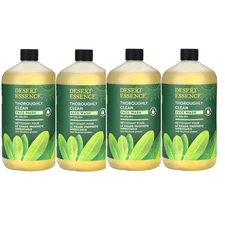 Desert Essence Thoroughly Clean Face Wash For Oily Skin 32 fl.oz (Pack of 4)