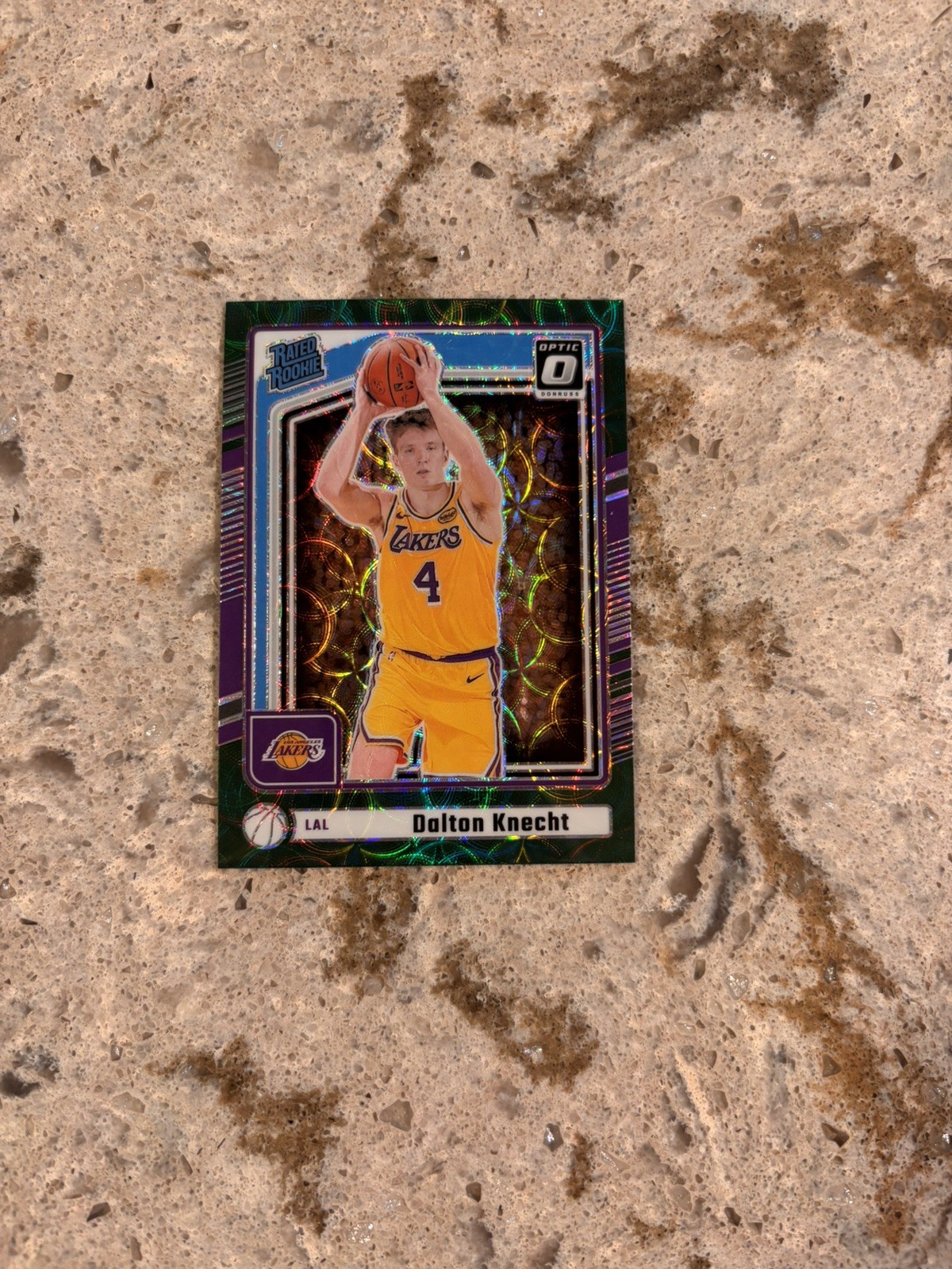 2024-25 Donruss Dalton Knecht RC Rookie Optic Preview GREEN SCOPE SSP Lakers