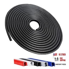 16.5FT 5M Universal Car Door Edge Protector Guards, No-Glue 16.5Ft Black