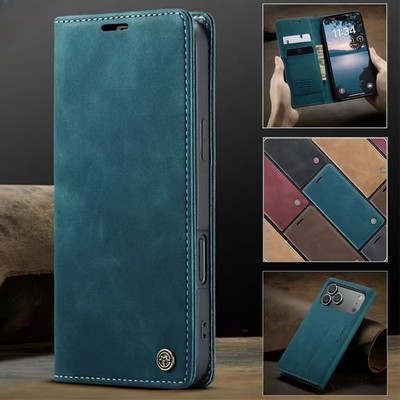 For iPhone 17/16/15/14/13/12/11 Pro Max Plus 8 Wallet Leather Case CASEME Cover