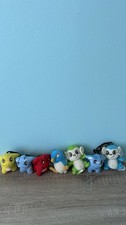 Lot of 7 McDonald's Neopet Plushie Keychains Clip Charms Mynci Poogle Pteri