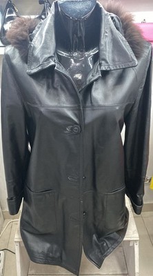 Echtlederjacke Damen Woman CONBIPEL Größe M schwarz AE05