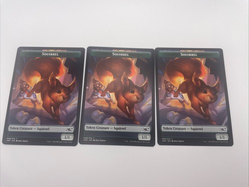 3xMTG Squirrel Token-Unfinity