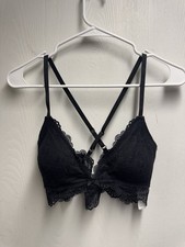 Abercrombie Fitch Black Bralette Size Large