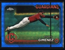 2024 Topps Chrome Logofractor #259 Andrés Giménez Blue Print Line #/150