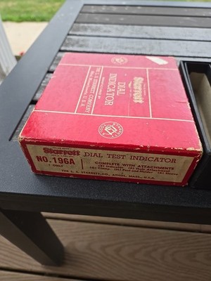 STARRETT No. 196A Dial Test  Indicator Set With Box