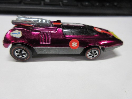 Hot Wheels 1970 PEEPING BOMB Magenta w/stickers Peeping Headlamps Nice Free Shpg - Picture 2 of 12