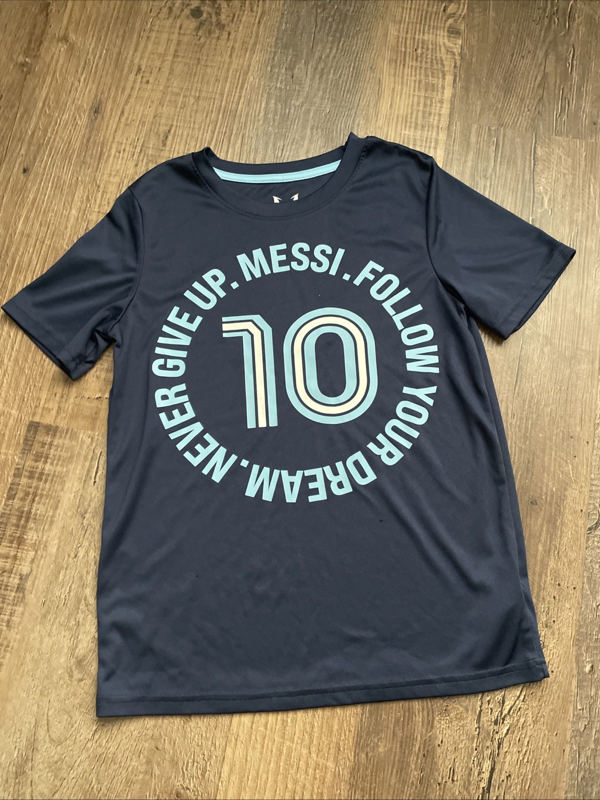 Messi Soccer Shirt Argentina Kids 10 AFA Football Size Medium 10/12 Drifit