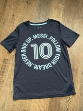 Messi Soccer Shirt Argentina Kids 10 AFA Football Size Medium 10/12 Drifit