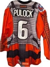 Bridgeport Sound Tigers Game Worn Jersey Ryan Pulock Star Wars X-Wing Pilot