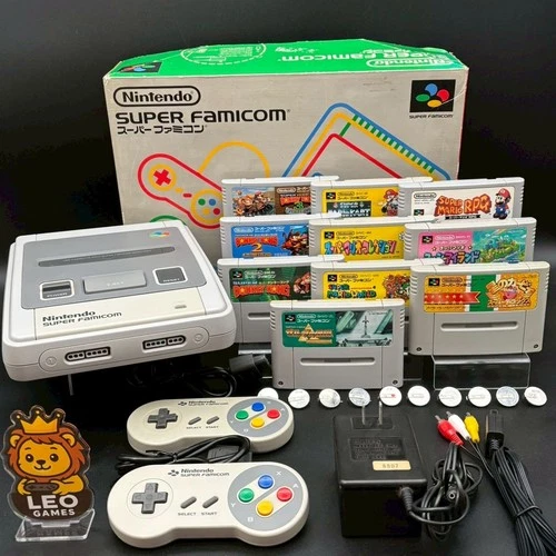 Super Famicom Console & Mario & Donkey & Yoshi's & Kirby & Zelda Set BOX【Tested】