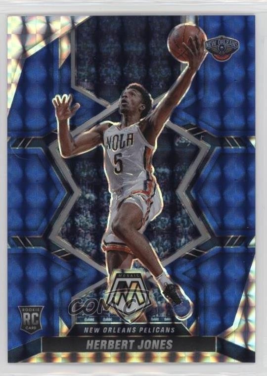 2021-22 Panini Mosaic Rookies Blue Prizm 3/99 Herbert Jones #231 Rookie RC 0su2