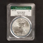 2015 (P) Silver Eagle PCGS MS-70 Silver Eagle Struck at Philadelphia Mint RARE