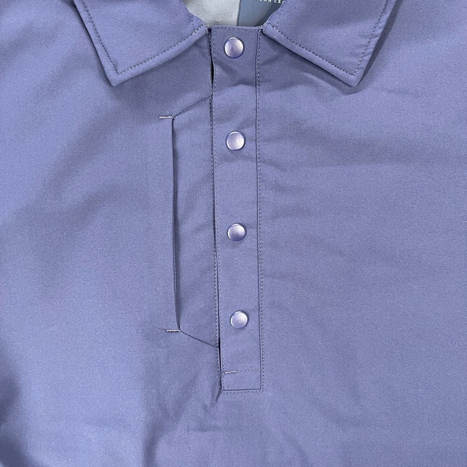 PETER MILLAR Mens XL Approach Insulated Half Snap Jacket Blue Golf Coat $230 NEW - Image 2 of 4