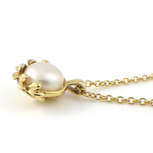 Tiffany & Co. Necklace Olive Leaf 74627234 Paloma Picasso Pearl 750 Yellow Gold - 第 3/7 張圖片