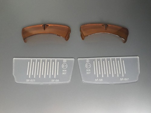 2x Blinker + 2x Nebelscheinwerfer Streuscheiben SET für Mercedes W114 W115 NEU - 第 1/2 張圖片