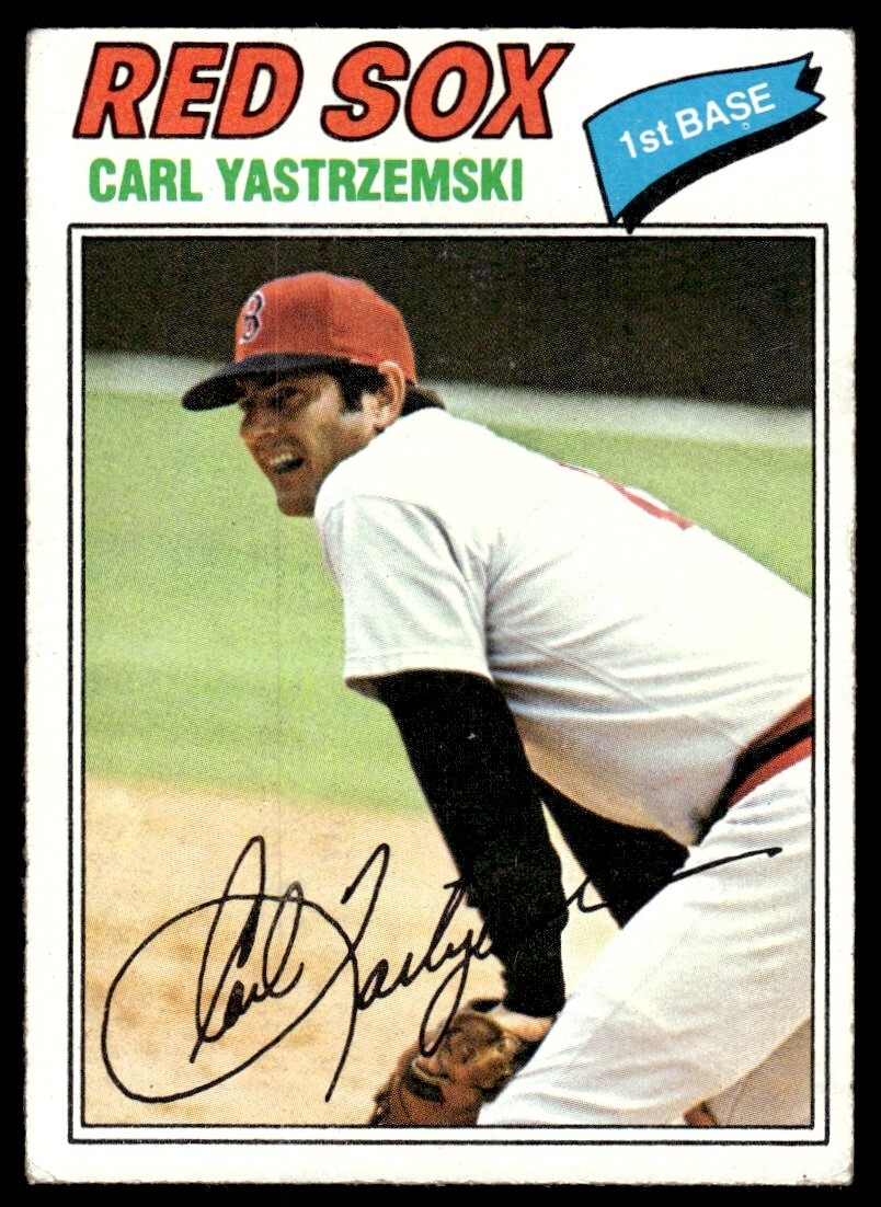 1977 Topps Baseball Card Carl Yastrzemski Boston Red Sox #480 EX