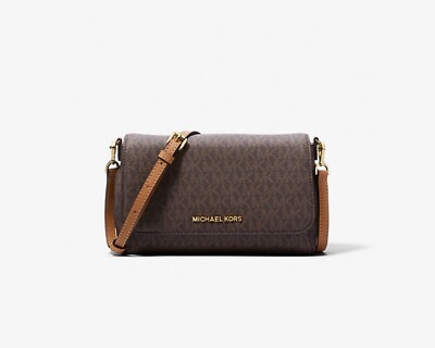 MICHAEL Michael Kors Medium Logo Convertible Crossbody Bag BROWN