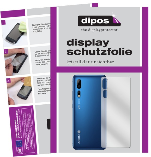 2X Schutzfolie FüR Zte Axon 10S Pro 5G RüCkseite Klar Displayschutzfolie Folie-image