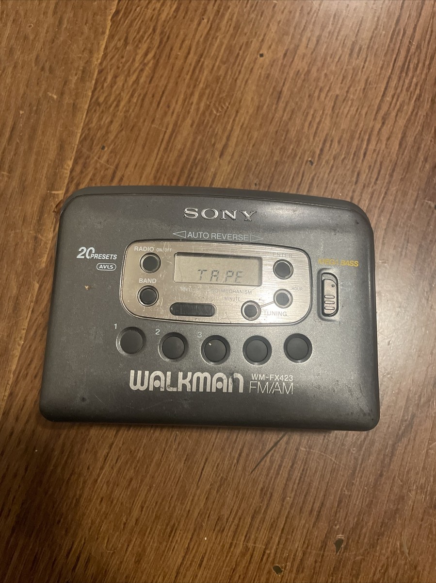 Sony Walkman WM-FX423 AM FM Cassette Player Mega Bass Tested Sony Walkman WM-FX423 AM FM Cassette Player Mega Bass Tested