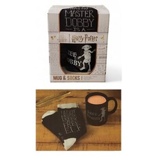 Wizarding World Harry Potter Free Dobby Black Mug  Socks Set NEW
