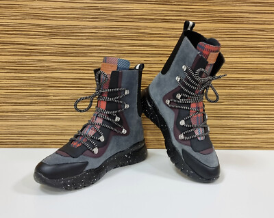 Bally BIASA Sneaker Boot Stiefel Schuhe Gr. UK 4,5 = 37 E Schwarz Grau NEU