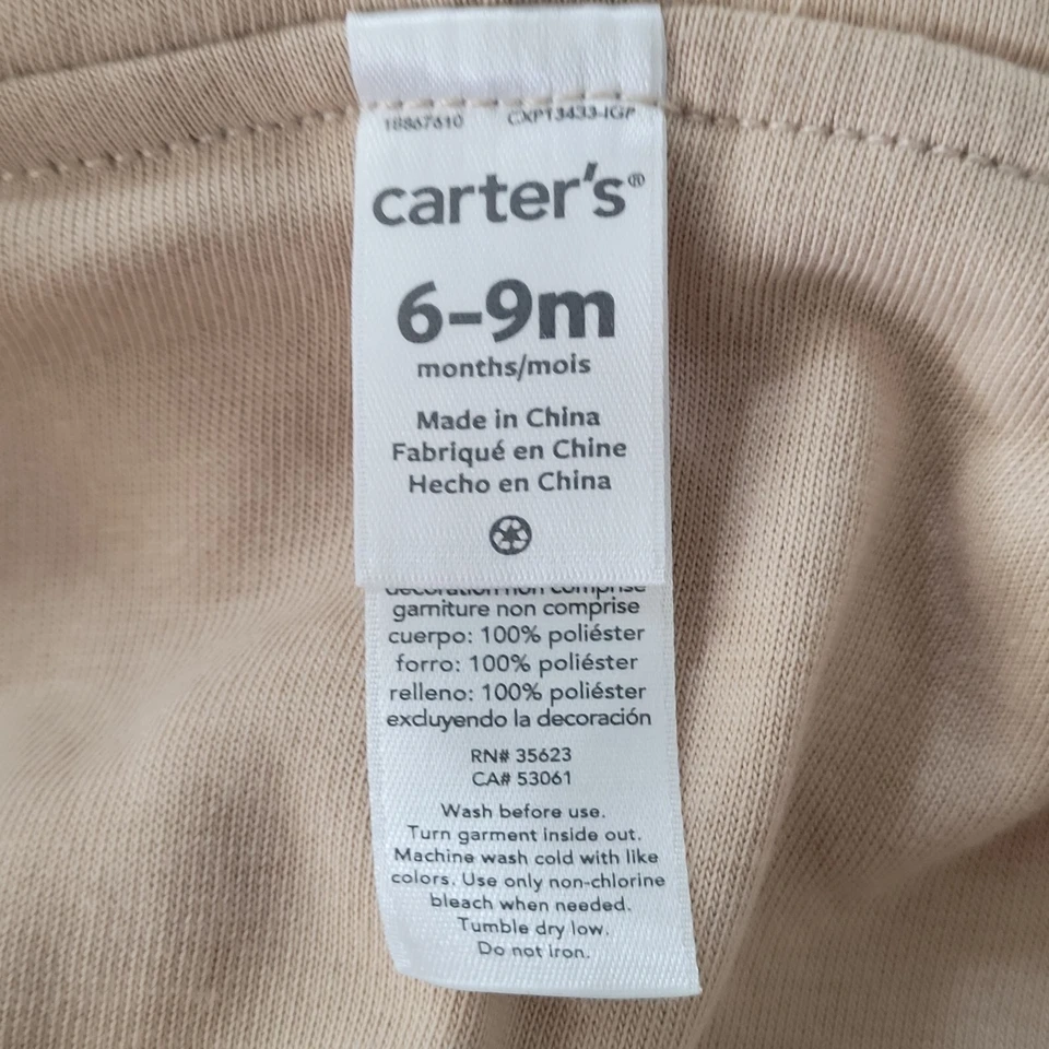 Carter’s Lion Cub Halloween Costume Size 6-9 Months Zip up Hoodie Sweat Jacket - Image 3 of 4