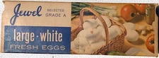 1960's Jewel Egg Box Advertising Carton - Empty