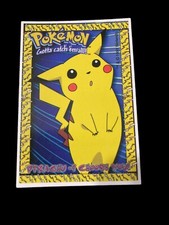 Vtg 1999 Pokémon Pikachu I Choose You Vending Sticker Card A&A Made in USA