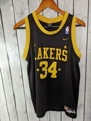 Shaquille O'Neal #34 Rare VTG Nike Los Angeles Lakers Rewind