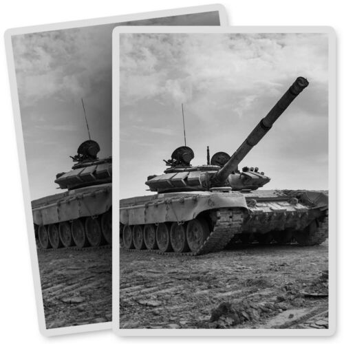 2 x Vinyl Stickers 7x10cm - BW - Army Tank Battle Armed Forces  #42488 - Zdjęcie 1 z 8