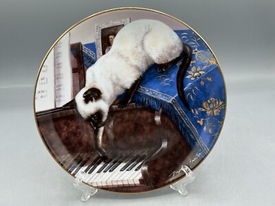 Limited Edition Franklin Mint A Touch of Ivory Cat Teller (761)